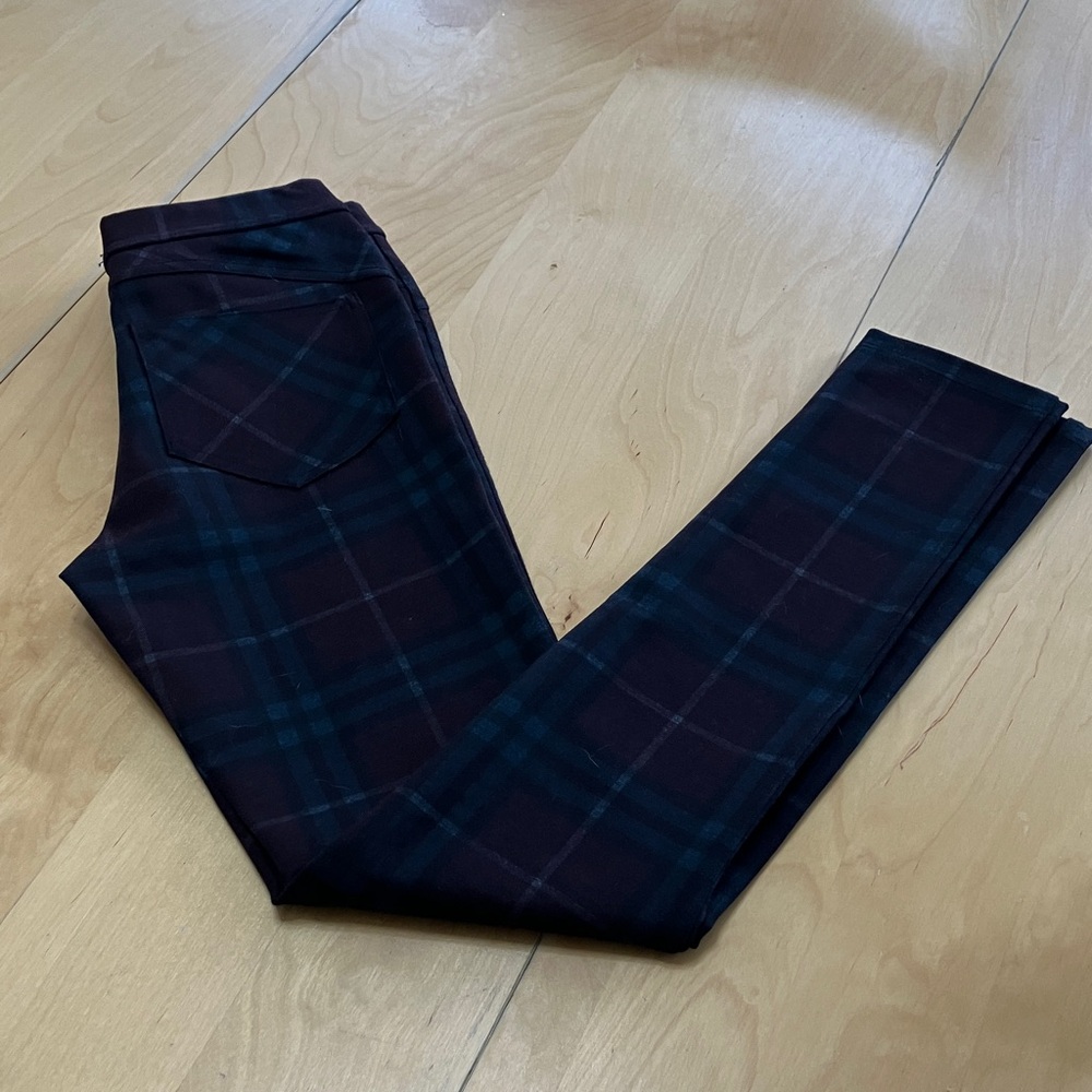 Atina Cristina Plaid Black, Blue, and  and Burgundy‎ Pants size XS like new